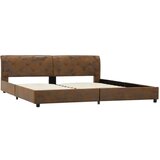  Posteljni okvir rjav iz umetnega semiš usnja 180x200 cm, (20606473) | Shoptok.si