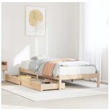 vidaXL Okvir kreveta bez madraca 75 x 190 cm od masivne borovine | shoptok.hr