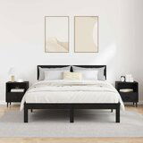 vidaXL Nočna omarica s predalom 2 pcs Črni hrast 40 x 35 x 47.5 cm | Shoptok.si