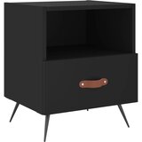  Noćni ormarići 2 kom crni 40 x 35 x 47,5 cm konstruirano drvo | Eponuda.com