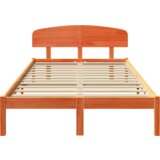  Konstrukcija postelje Rjava 140 x 190 cm Trden borov les, (5000022713) | Shoptok.si