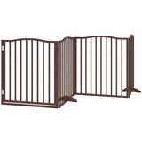 vidaXL Vrata za pse s vratašcima 12 panela sklopiva 960 cm drvo topole | shoptok.hr