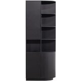 WOOOD Crna biblioteka od masivnog bora 78x210 cm Finca – | shoptok.hr