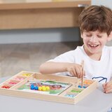 Viga drvena igra s loptom catch and match Montessori puzzle | shoptok.hr