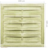  Vrtna vrata od impregnirane borovine 100 x 100 cm zelena | shoptok.hr