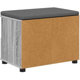  Klupa za hodnik s jastukom Sivi Sonoma 60 x 38 x 46 cm | shoptok.hr
