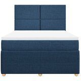  Krevet s oprugama i madracem plavi 140x200 cm od tkanine | shoptok.hr
