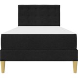  Okvir kreveta s madracem s uzglavljem Crna 100 x 200 cm tkanina | shoptok.hr