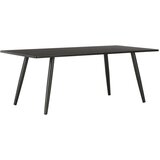 vidaXL Klubska mizica črna 120x60x46 cm | Shoptok.si