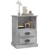 Noćni ormarići 2 kom siva boja betona 43x36x60 cm | shoptok.hr