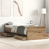 vidaXL Posteljni okvir brez vzmetnice artisian hrast 90x200 cm Cene