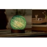 Gingko LED namizna svetilka v temni naravni barvi s steklenim senčilom (višina 9 cm) Galaxy Breeze – | Shoptok.si