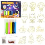  3D set za slikanje inspiriran svemirom - 12 elemenata | Shoptok.si