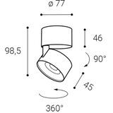  LED2 - LED prigušiva spot svetiljka KLIP ON LED/11W/230V | Eponuda.com