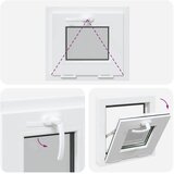  Unutarnja boja prozora u podrumu bijela RISOR 50 x 45 cm - Bijela 50 x 45 cm s trostrukim staklenjem | shoptok.hr