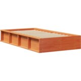 Krevetna konstrukcija Voštano smeđa 100 x 200 cm boja drva | shoptok.hr