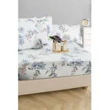 100 WhiteBlueGreenPink Satin Single Sheet Set
