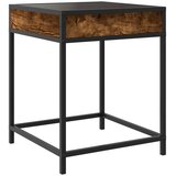  Noćni ormarić s beskonačnim LED boja hrasta 40 x 40 x 51 cm | Eponuda.com