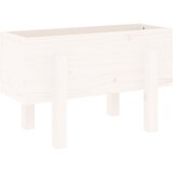  Vrtna sadilica bijela 62 x 30 x 38 cm od masivne borovine | shoptok.hr