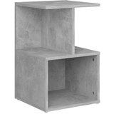 Furnova Nočna omarica betonsko siva 35x35x55 cm iverna plošča, (21926772) | Shoptok.si
