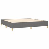  Krevet s oprugama i madracem tamnosivi 200 x 200 cm od tkanine | shoptok.hr