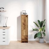 vidaXL Visoka omara starinski les 29,5x34x119,5 cm inženirski les | Shoptok.si