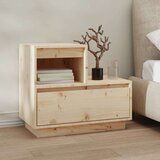 vidaXL Nočna omarica 60x34x51 cm trdna borovina | Shoptok.si