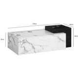 Livetastic Klubska Miza Marble, Videz Marmorja | Shoptok.si