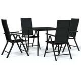  3-dijelni vrtni blagovaonski set crni | shoptok.hr
