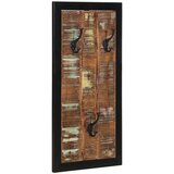 vidaXL Plaščni obešalnik Multicolor 40x2x80 cm masivni les obnovljen | Shoptok.si