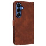 SUNSKY Eleganten ovitek etui iz umetnega usnja za Samsung S26 Plus, Rjav | Shoptok.si