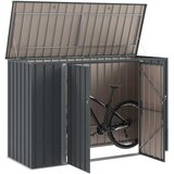 Kutija za spremanje u vrtu Crna 214 x 82 x 132 cm Čelik | shoptok.hr