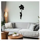 WALLXPERT Zidna dekoracija Banksy 12, 100x34cm, Crna | Eponuda.ba