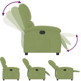  Naslonjač svjetlozeleni baršunasti | shoptok.hr