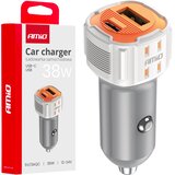 Amio Auto punjač USB-A USB-C 38W bijeli Cijene