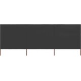 vidaXL 3-panelni vetrobran tkanina 400x160 cm antraciten, (20692527) | Shoptok.si