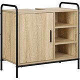  Set ormarića za kupaonicu 4 kom. Hrast sonoma - Hrast sonoma Kupaonski ormarić (1 vrata i 1 polica) + viseći ormarić + kupaonski | shoptok.hr