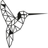 Wallity Zidna dekoracija Bird, 44x44 cm, 1.5 mm, Crna Cene