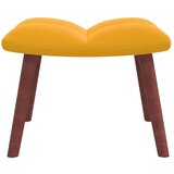  Stolica za ljuljanje s osloncem za noge boja senfa baršunasta | shoptok.hr