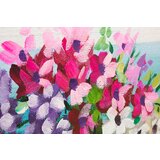  Naslikana slika na platnu cvetje v vazi 1-delna CFAZH5149E1 - 60x60 cm | shoptok.hr