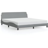 vidaXL Okvir za krevet Dover svijetlosivi 183x213 cm od tkanine - Svjetlosiva 183 x 213 cm Cijene