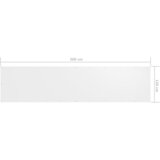 Balkonski zastor bijeli 120 x 500 cm od tkanine Oxford | shoptok.hr