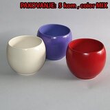  Saksija OBLOGA loptasta kolor mix dim.Ø15x13cm Cene