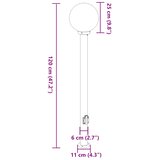  Stupić s utičnicom 3 kom 120 cm crne IP44 | shoptok.hr