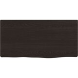  Zidna polica tamnosmeđa 40x20x2 cm od obrađene hrastovine | shoptok.hr