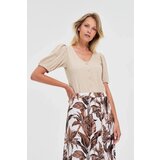 Marisse Beige Blouse With Puffed Sleeves | Eponuda.ba