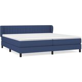  Krevet s oprugama i madracem plavi 200 x 200 cm od tkanine | shoptok.hr