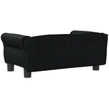 Krevet za pse crni 70 x 45 x 30 cm od umjetne kože | shoptok.hr