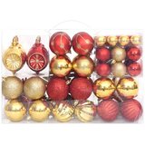  Set božićnih kuglica od 108 komada zlatne i crvene | shoptok.hr