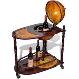  Stalak za vino u obliku globusa od drva eukaliptusa samostojeći | shoptok.hr